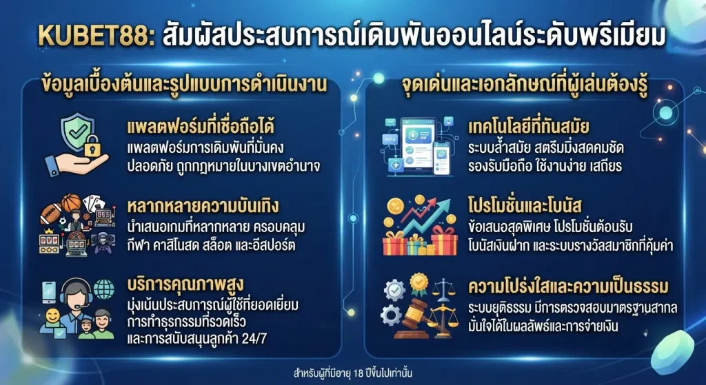 จุดเด่นและเอกลักษณ์ของ KUBET88 ที่ผู้เล่นต้องรู้