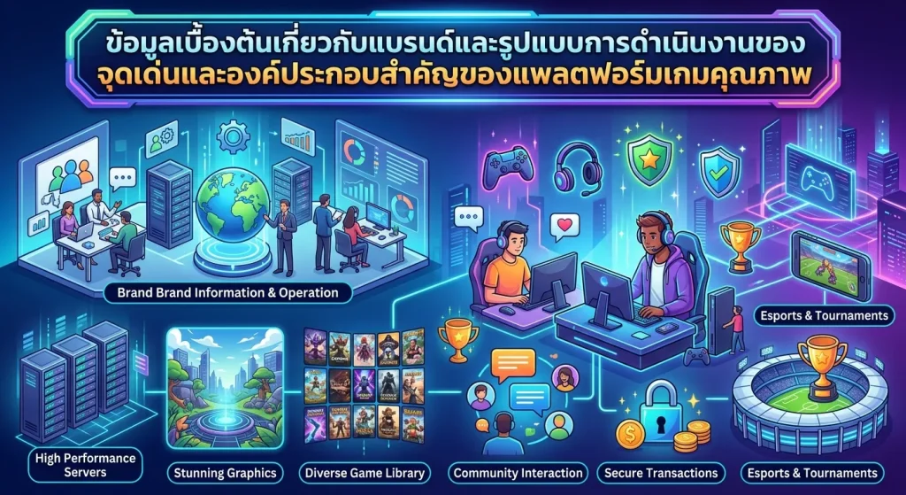 จุดเด่นและองค์ประกอบสำคัญของแพลตฟอร์มเกมคุณภาพ